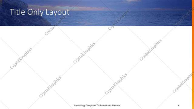 Title Only presentation slide layout