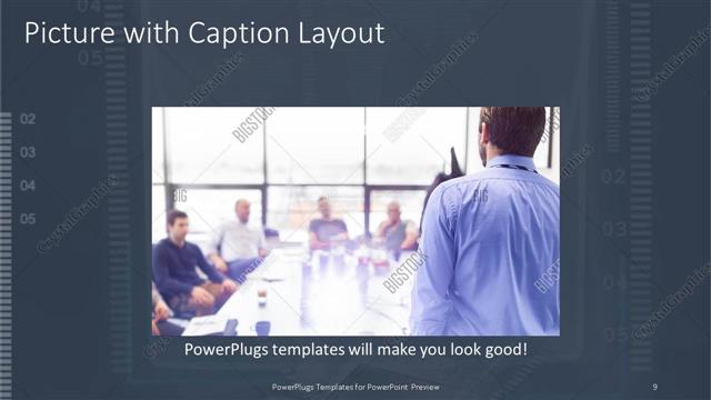 Picture with Caption presentation slide layout