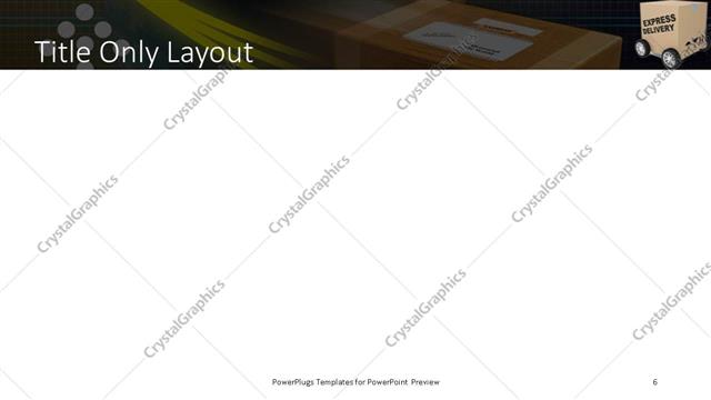 Title Only presentation slide layout