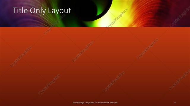 Title Only presentation slide layout