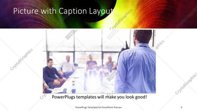 Picture with Caption presentation slide layout