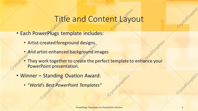 Title and Content presentation slide layout