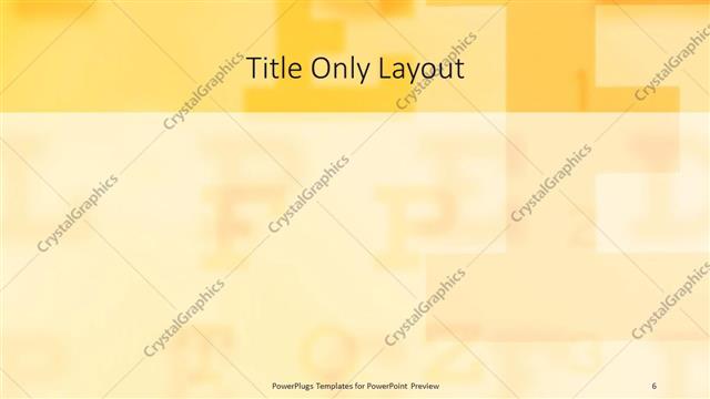 Title Only presentation slide layout