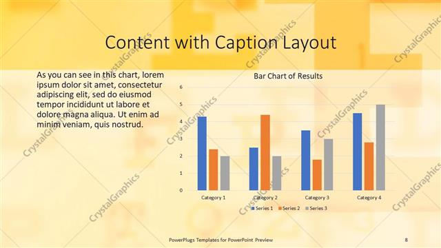 Content with Caption presentation slide layout