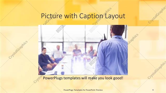 Picture with Caption presentation slide layout