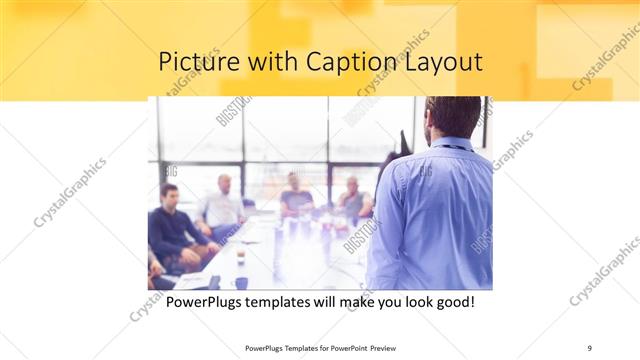 Picture with Caption presentation slide layout