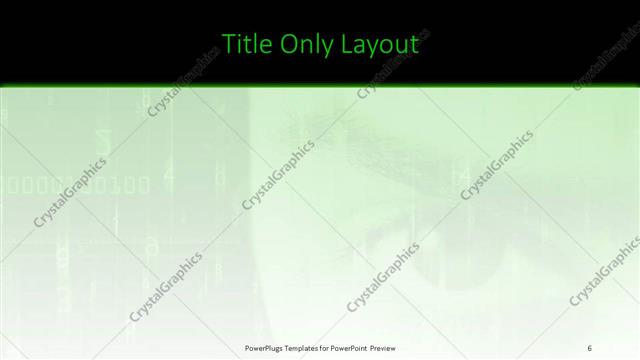Title Only presentation slide layout