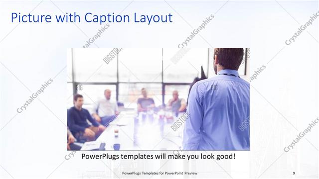 Picture with Caption presentation slide layout