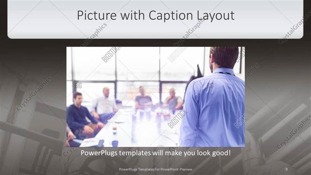 Picture with Caption presentation slide layout