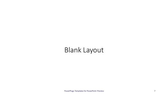 Blank presentation slide layout