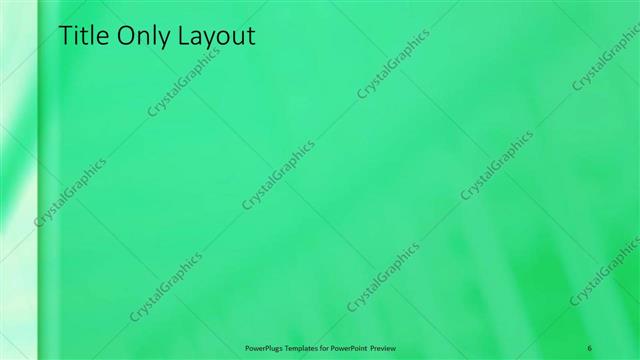 Title Only presentation slide layout