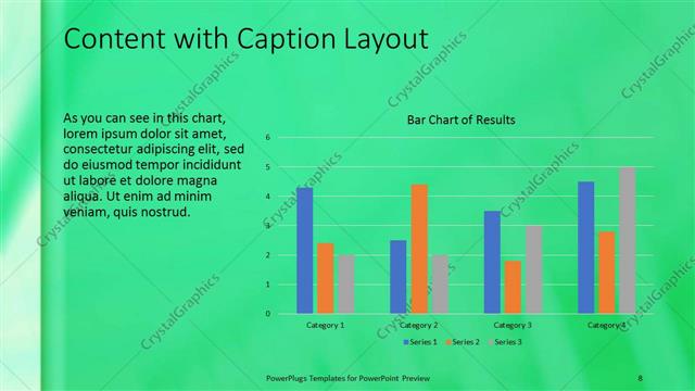 Content with Caption presentation slide layout