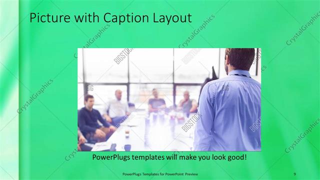 Picture with Caption presentation slide layout