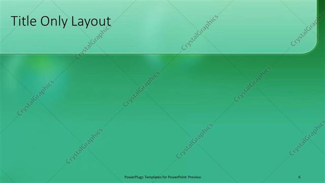 Title Only presentation slide layout