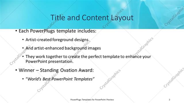 Title and Content presentation slide layout