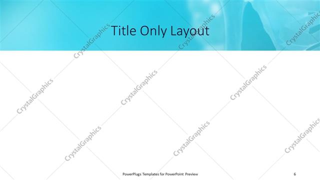 Title Only presentation slide layout