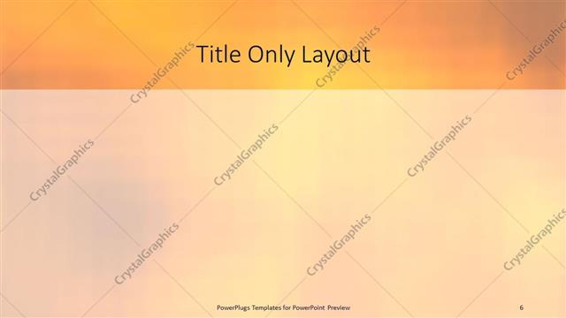 Title Only presentation slide layout