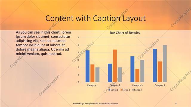 Content with Caption presentation slide layout