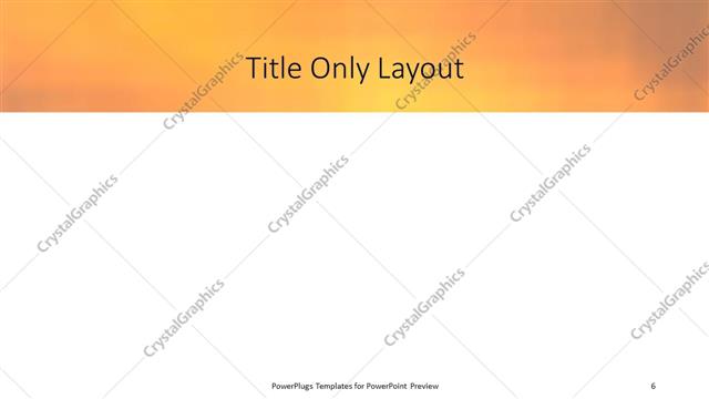 Title Only presentation slide layout