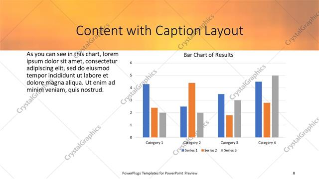 Content with Caption presentation slide layout