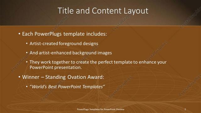 Title and Content presentation slide layout