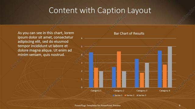 Content with Caption presentation slide layout