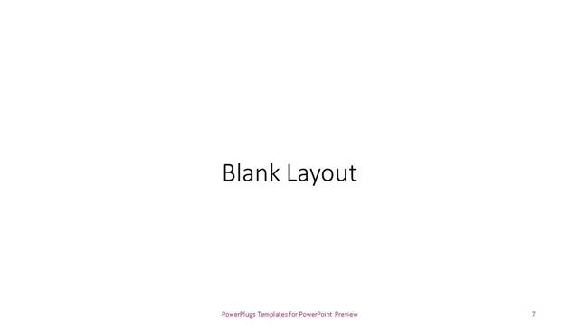 Blank presentation slide layout