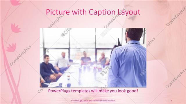 Picture with Caption presentation slide layout