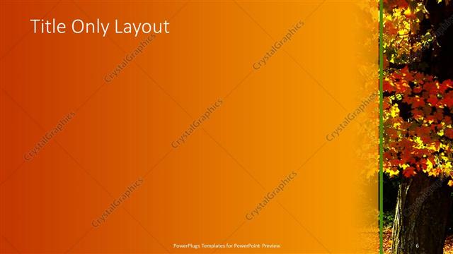 Title Only presentation slide layout