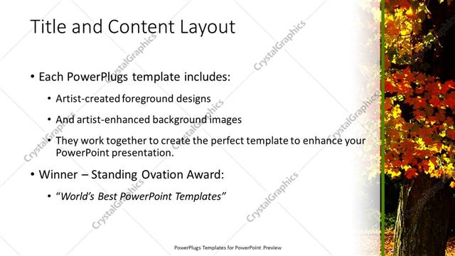 Title and Content presentation slide layout