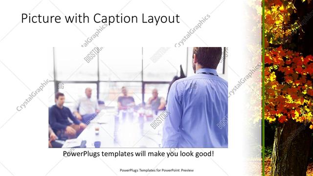 Picture with Caption presentation slide layout