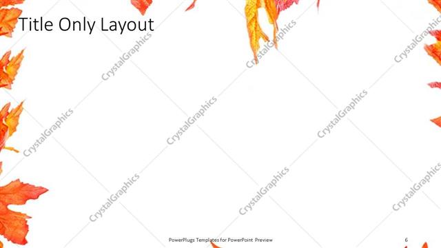 Title Only presentation slide layout