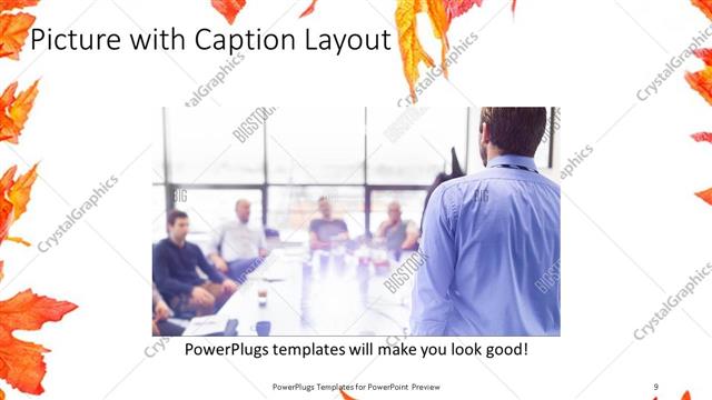 Picture with Caption presentation slide layout