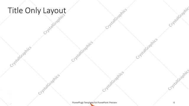 Title Only presentation slide layout