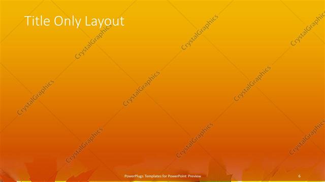 Title Only presentation slide layout