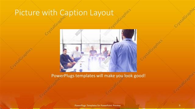 Picture with Caption presentation slide layout