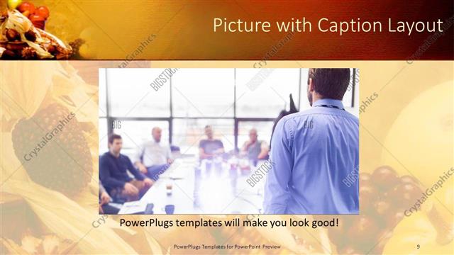 Picture with Caption presentation slide layout