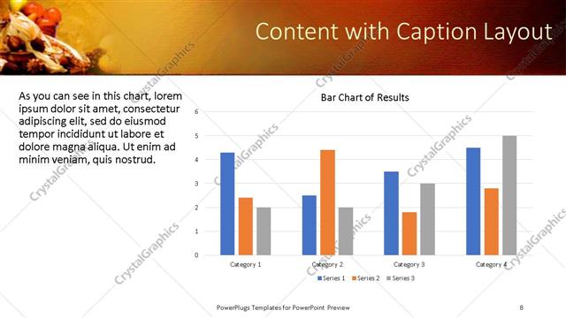 Content with Caption presentation slide layout