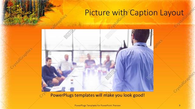 Picture with Caption presentation slide layout