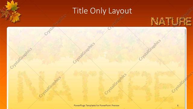Title Only presentation slide layout