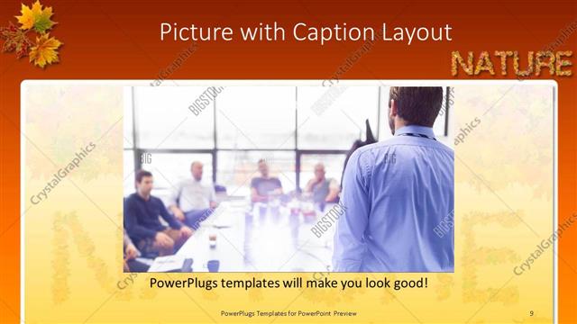 Picture with Caption presentation slide layout