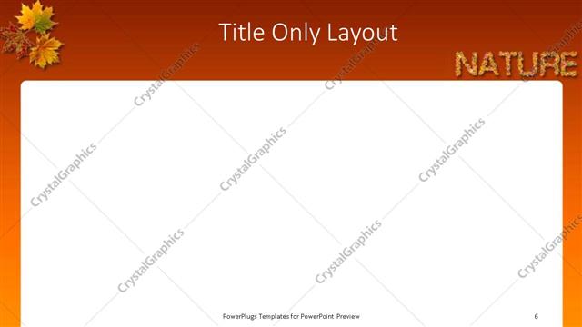 Title Only presentation slide layout