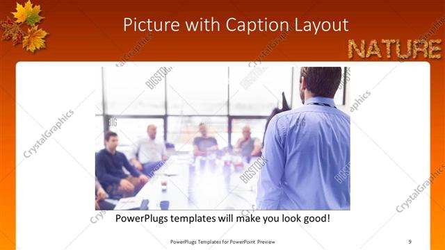 Picture with Caption presentation slide layout