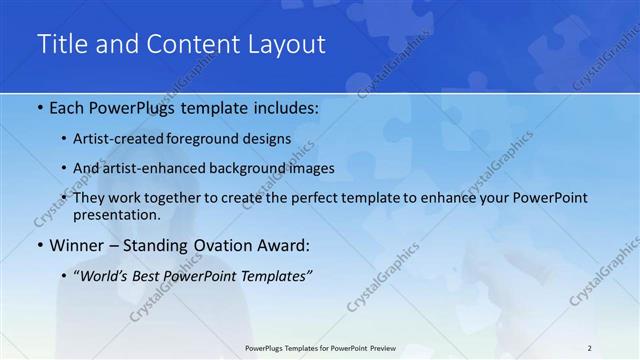 Title and Content presentation slide layout