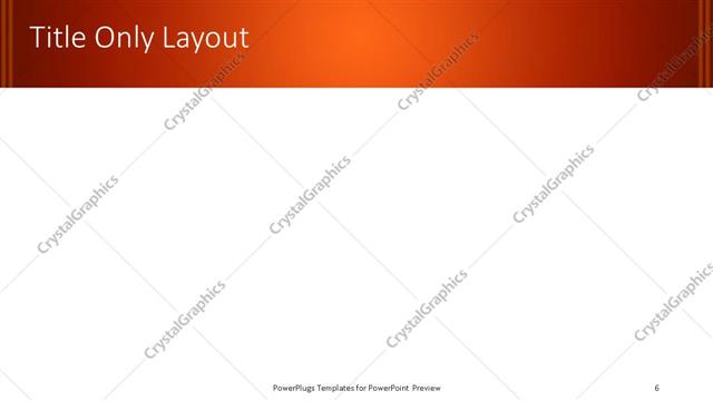 Title Only presentation slide layout