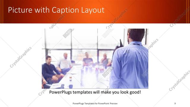 Picture with Caption presentation slide layout