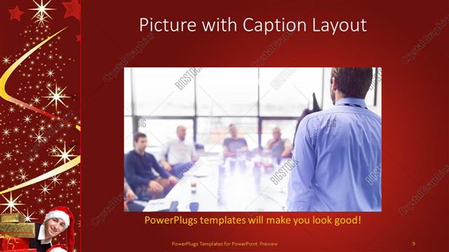 Picture with Caption presentation slide layout