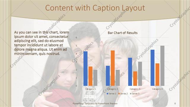 Content with Caption presentation slide layout