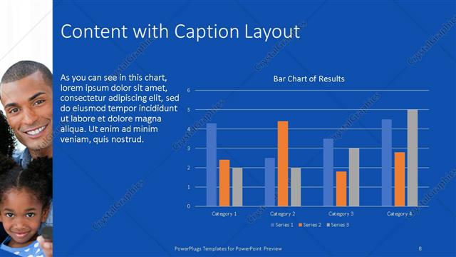 Content with Caption presentation slide layout