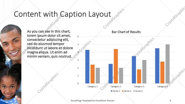 Content with Caption presentation slide layout